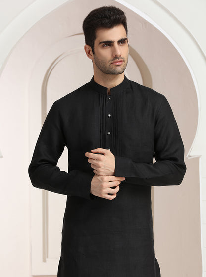 Black Solid Kurta | TULA