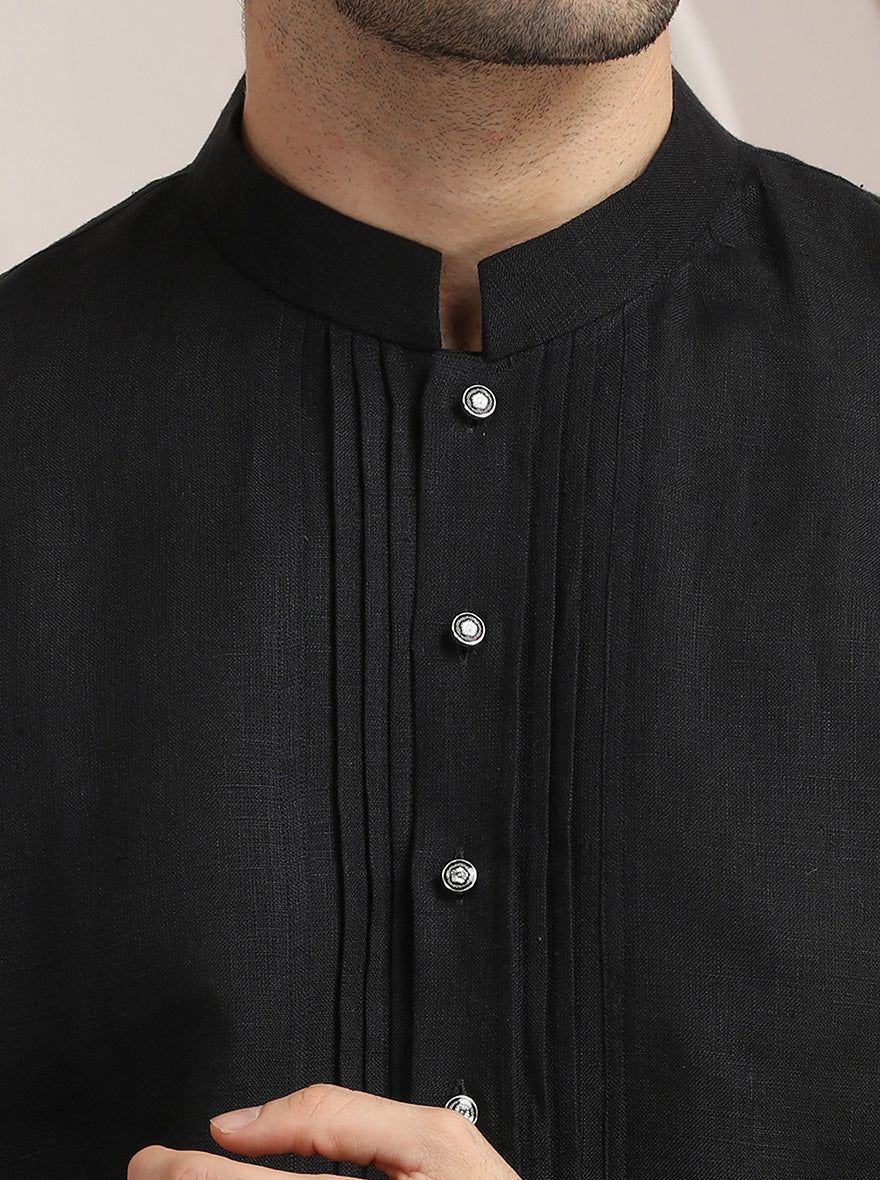 Black Solid Kurta | TULA