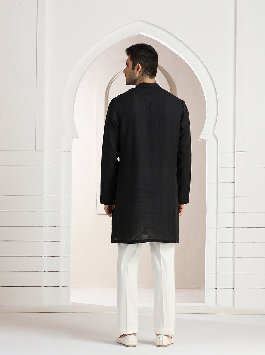 Black Solid Kurta | TULA