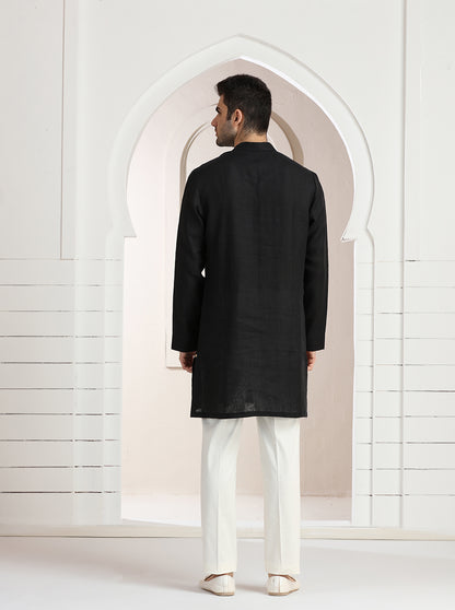 Black Solid Kurta | TULA