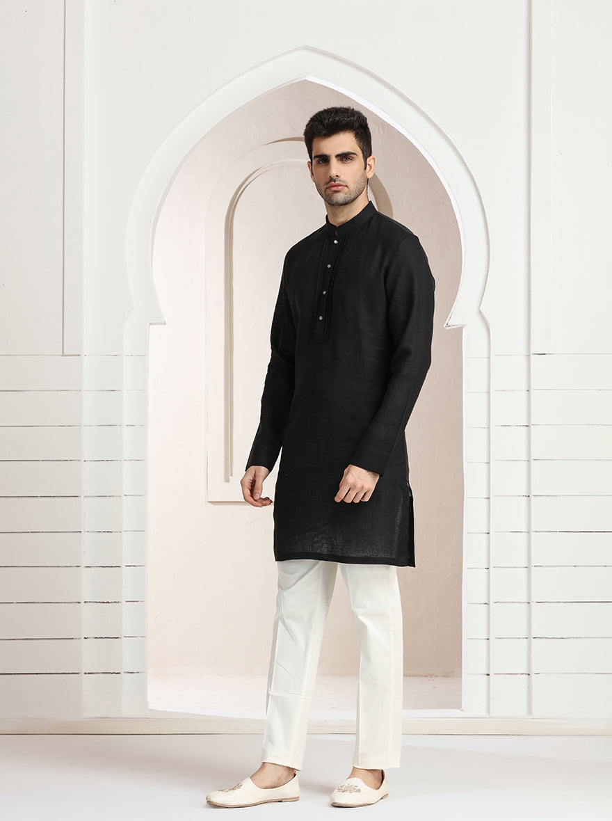 Black Solid Kurta | TULA