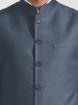Sea Green Solid Modi Jacket | JadeBlue