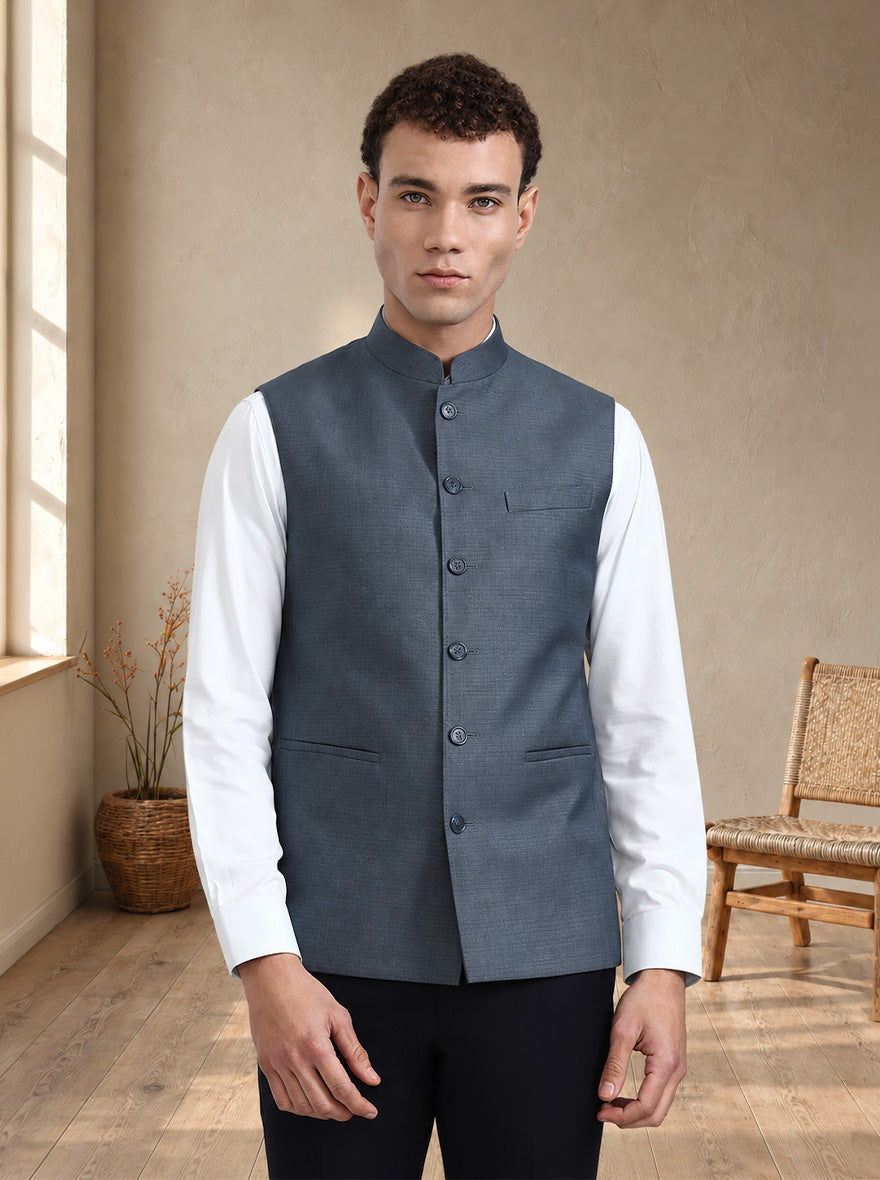 Green Solid Modi Jacket | JadeBlue