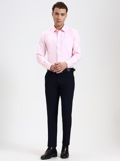 Pink Printed Regular Fit Formal Shirt | JadeBlue