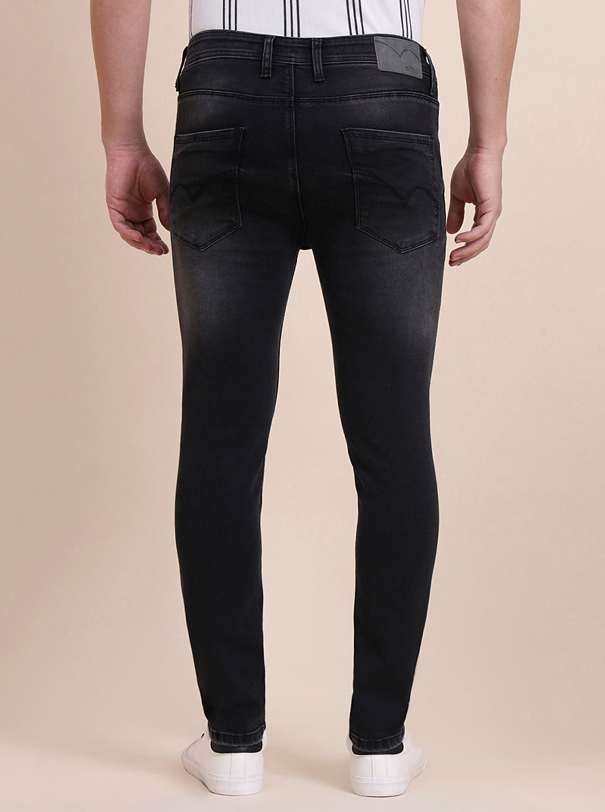 Charcoal Grey Washed Rider Fit Jeans | JadeBlue