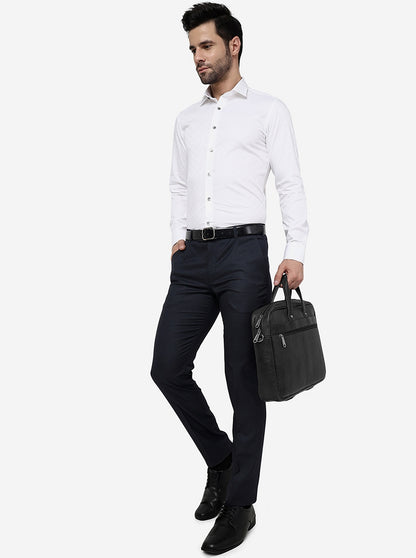 White Solid Slim Fit Party Wear Shirt | Wyre