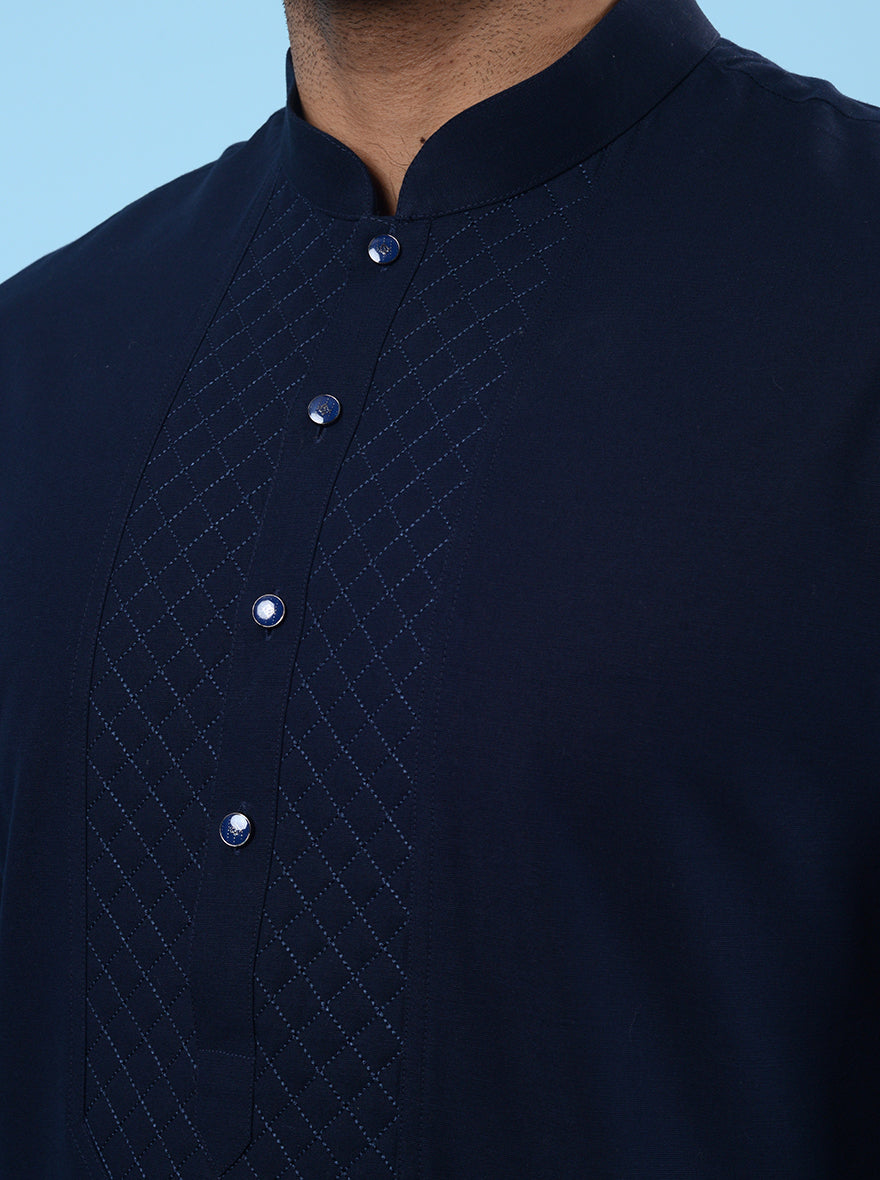 Navy Blue Kurta Pajama | TULA
