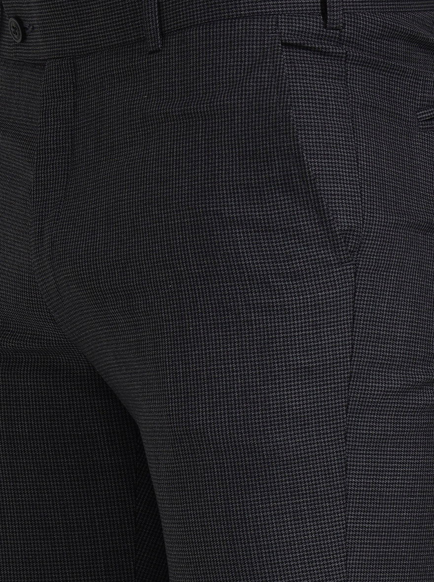 Grey Solid Slim Fit Formal Trouser | JadeBlue Super Luxe