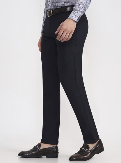 Blue Checked Slim Fit Club Wear Trouser | JB Studio