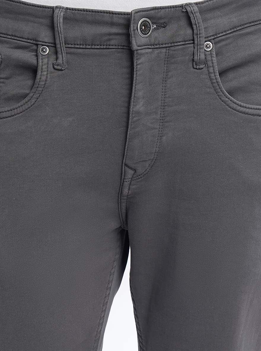 Dark Grey Washed Rider Fit Jeans | JadeBlue