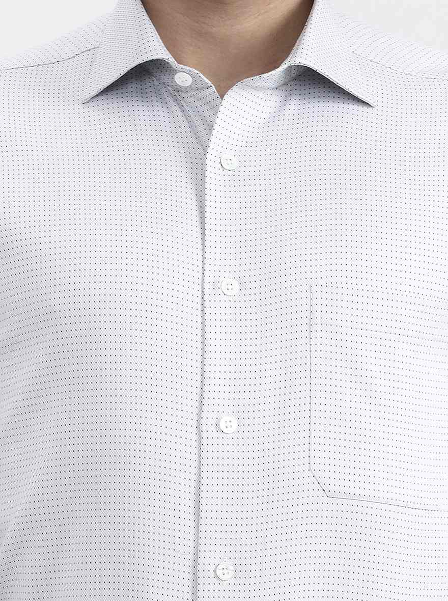 White Solid Slim Fit Formal Shirt | JadeBlue Super Luxe