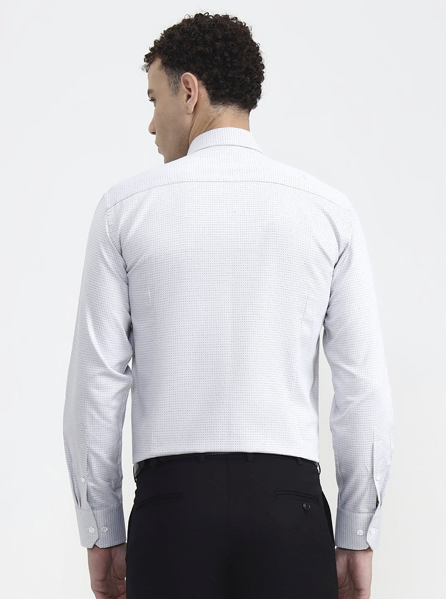 White Solid Slim Fit Formal Shirt | JadeBlue Super Luxe