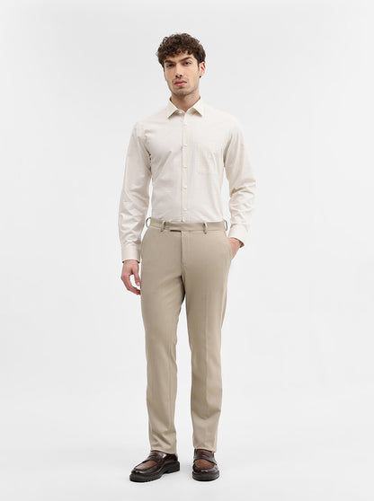 Yellow Checked Regular Fit Formal Shirt | JadeBlue