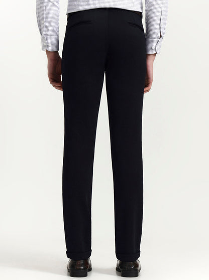 Blue & White Checked Slim Fit Club Wear Trouser | Wyre