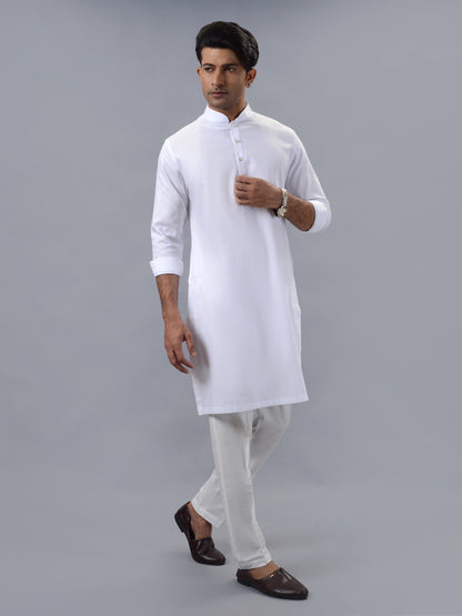 White Kurta Pajama | Azania