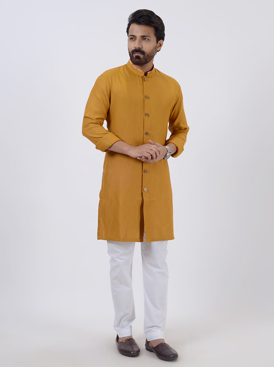 Mustard Kurta Pajama | Azania