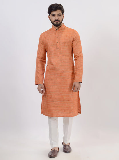 Rust Peach Kurta | Azania