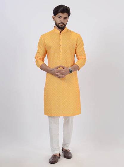 Mustard Kurta Pajama | Azania