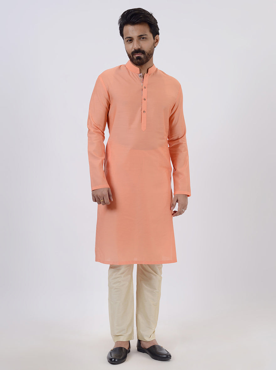Peach Kurta Pajama | Azania