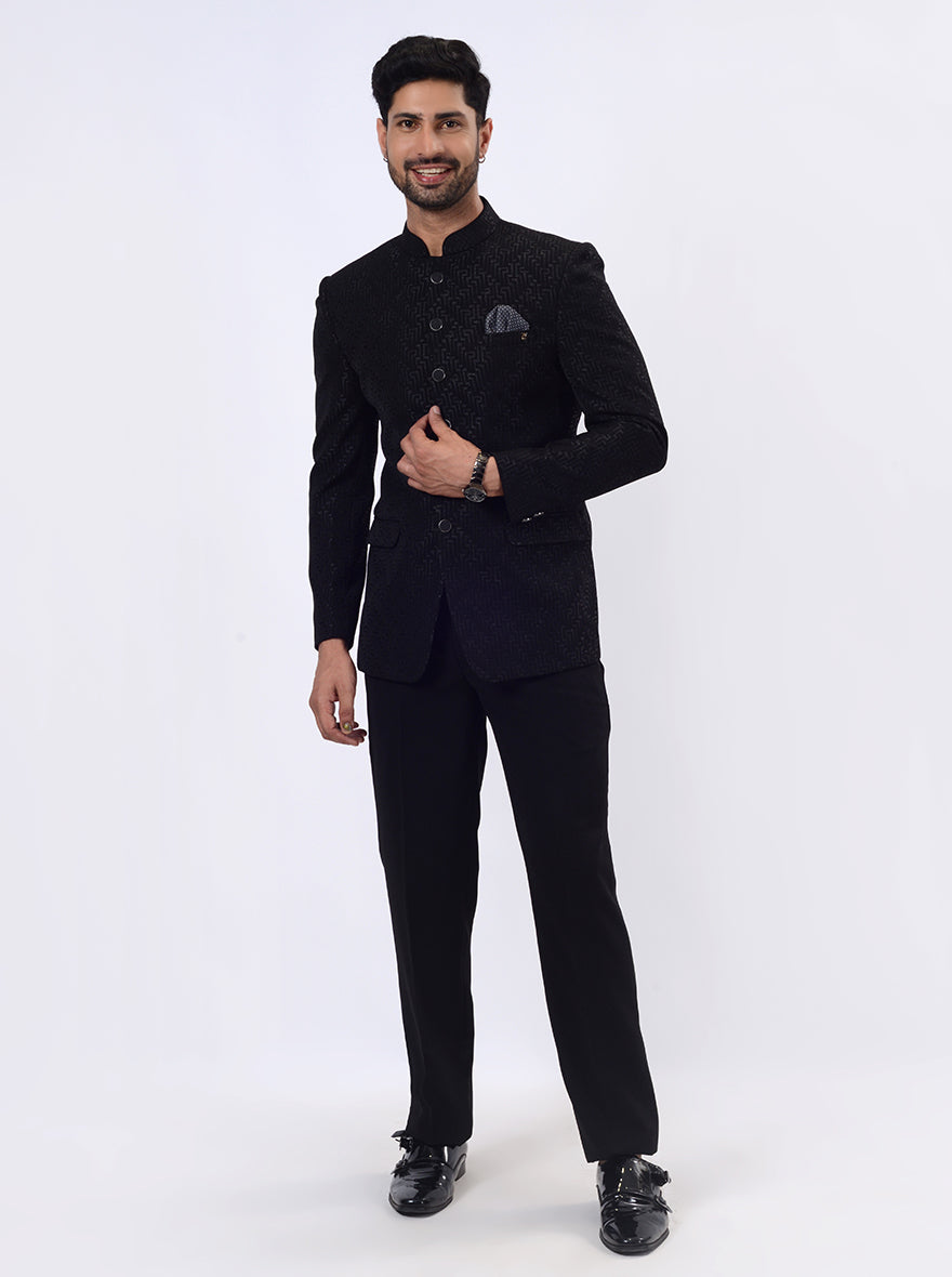 Black Jodhpuri Suit | JadeBlue