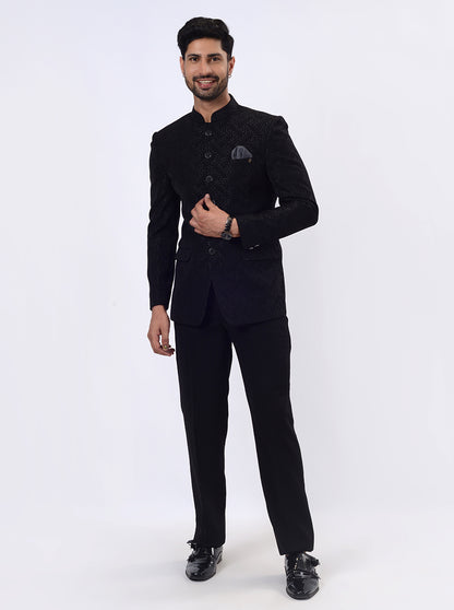 Black Jodhpuri Suit | JadeBlue
