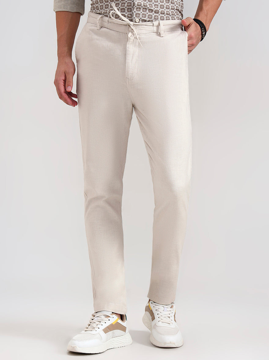 Natural Solid Regular Fit Track Pant | JadeBlue