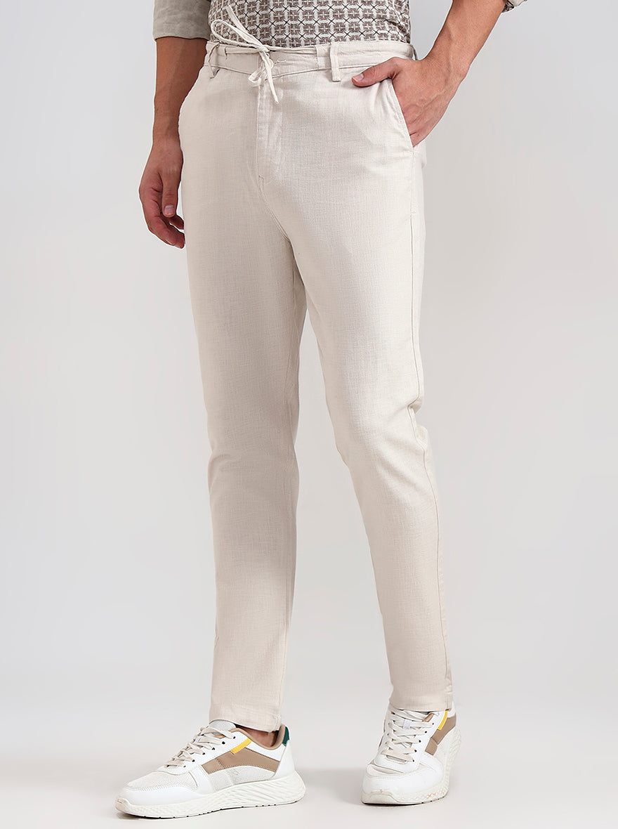Natural Solid Regular Fit Track Pant | JadeBlue