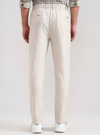Natural Solid Regular Fit Track Pant | JadeBlue