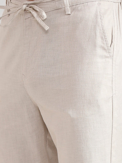 Natural Solid Regular Fit Track Pant | JadeBlue