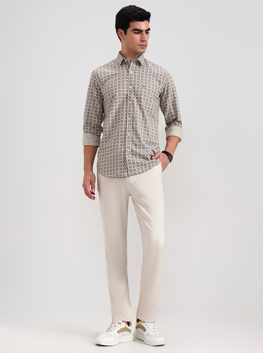 Natural Solid Regular Fit Track Pant | JadeBlue