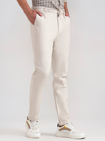 Natural Solid Regular Fit Track Pant | JadeBlue