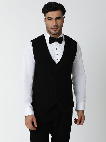 Black Embroidered Suit | JadeBlue