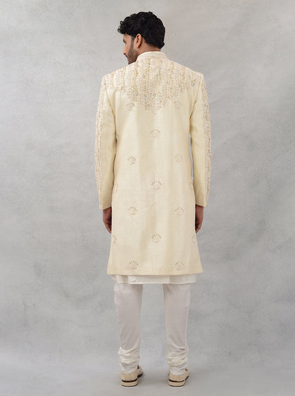 Cream Sherwani | TULA