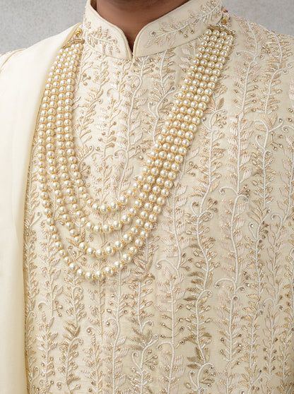 Cream Sherwani | TULA