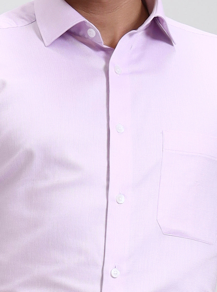 Pink Solid Regular Fit Formal Shirt | JadeBlue