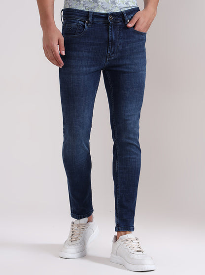 Ink Blue Washed Rider Fit Jeans | JadeBlue