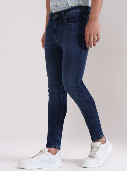 Ink Blue Washed Rider Fit Jeans | JadeBlue