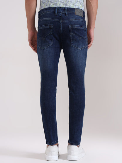 Ink Blue Washed Rider Fit Jeans | JadeBlue