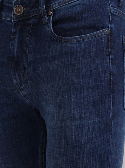 Ink Blue Washed Rider Fit Jeans | JadeBlue