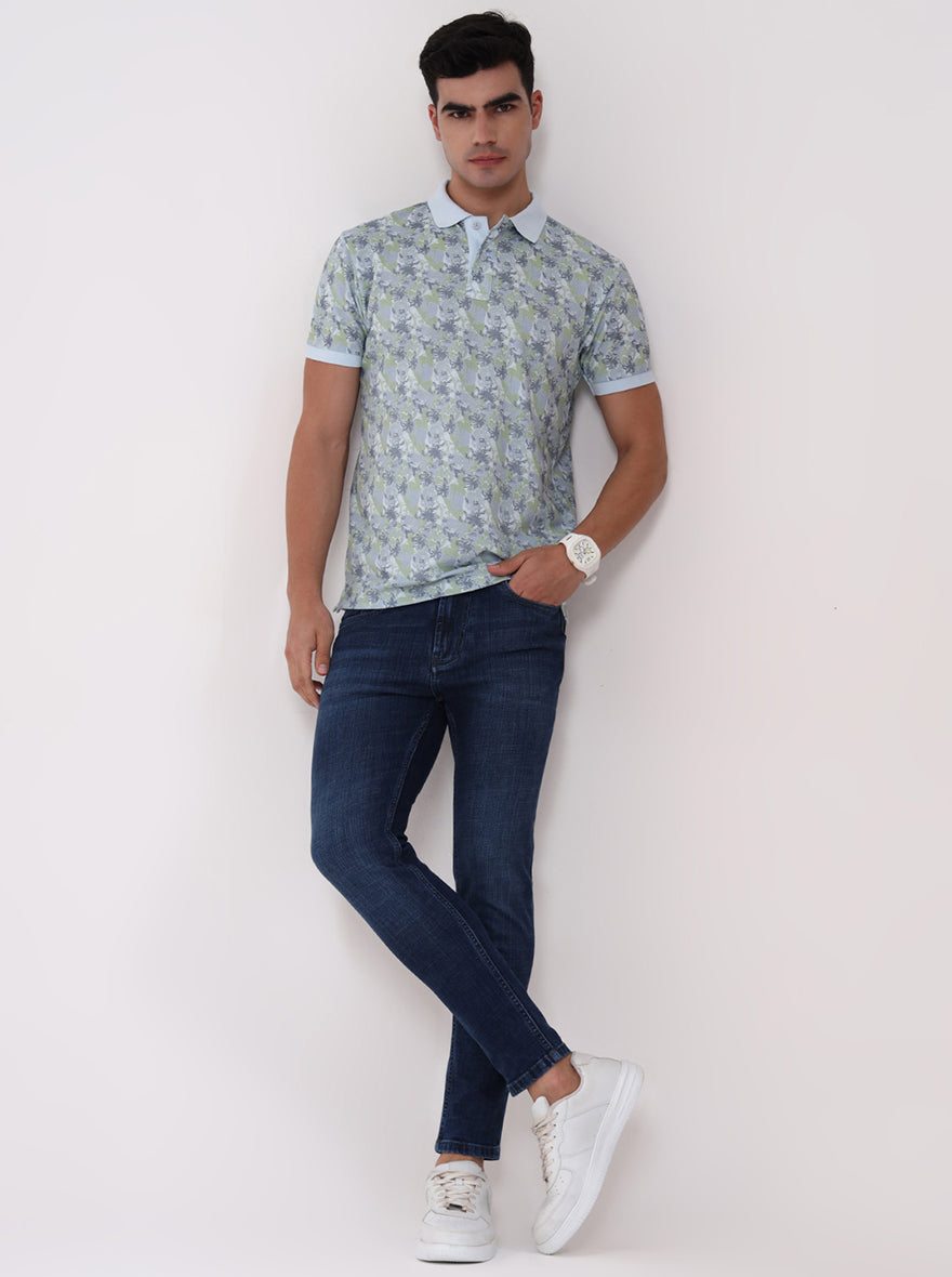 Ink Blue Washed Rider Fit Jeans | JadeBlue