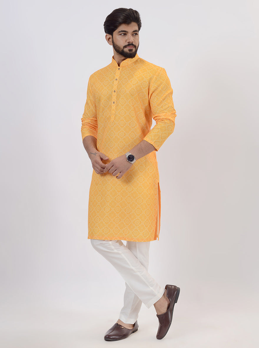 Mustard Kurta Pajama | Azania