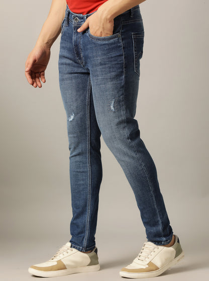Urban Blue Washed Rider Fit Jeans | JadeBlue