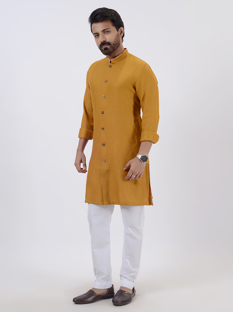Mustard Kurta Pajama | Azania
