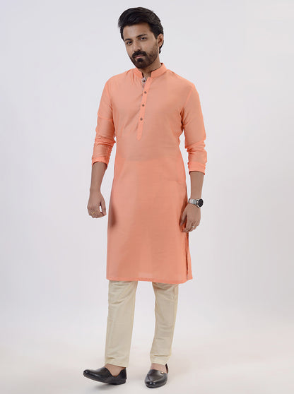 Peach Kurta Pajama | Azania