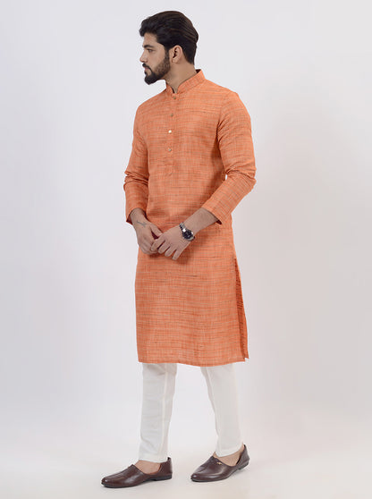Rust Peach Kurta | Azania