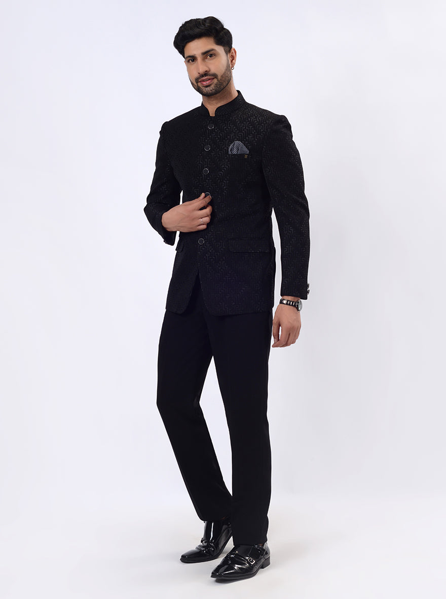 Black Jodhpuri Suit | JadeBlue