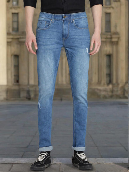 River Blue Washed Slim Fit Jeans | JadeBlue