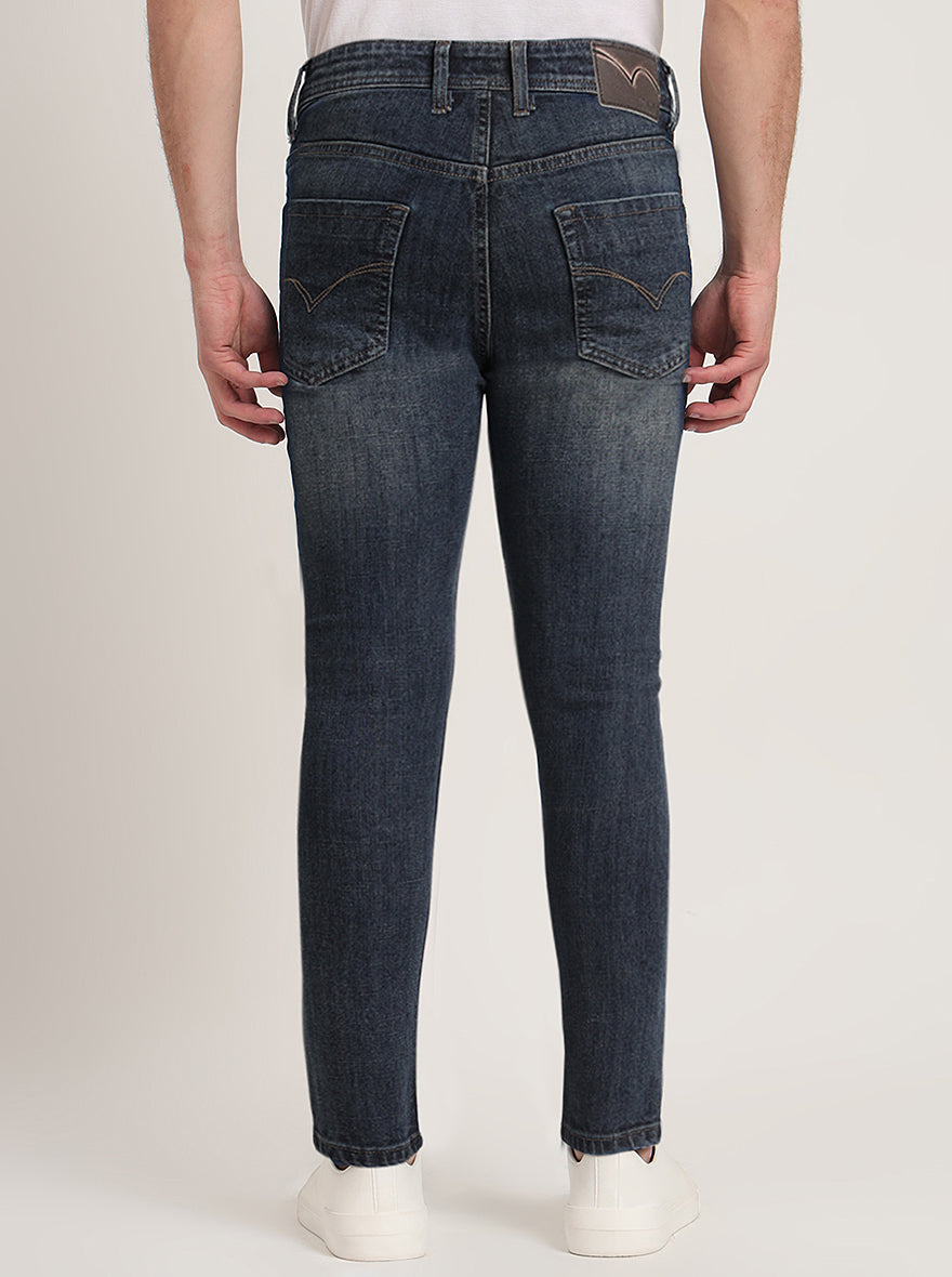 Indigo Blue Washed Rider Fit Jeans | JadeBlue