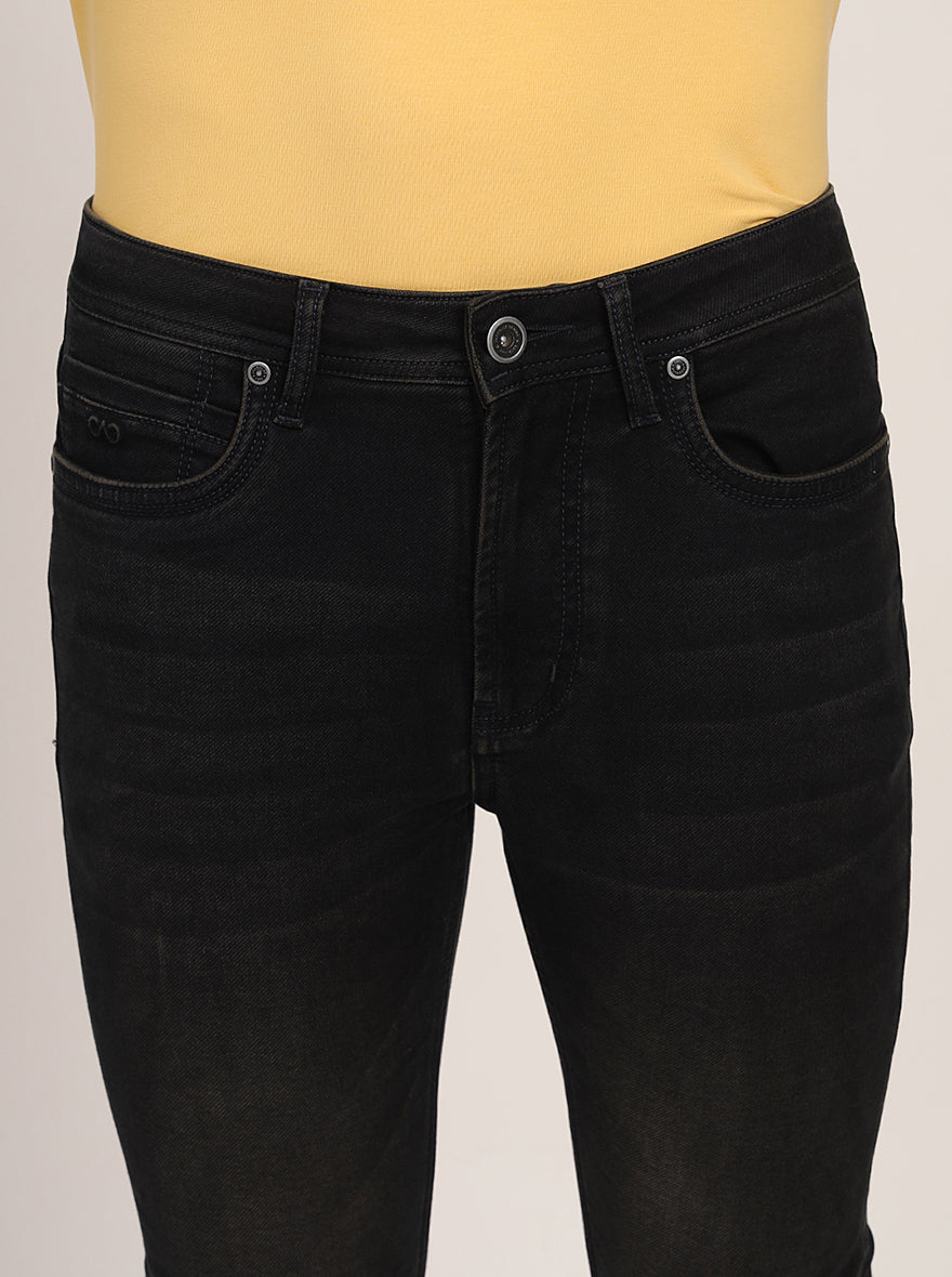 Night Grey Washed Rider Fit Jeans | JadeBlue