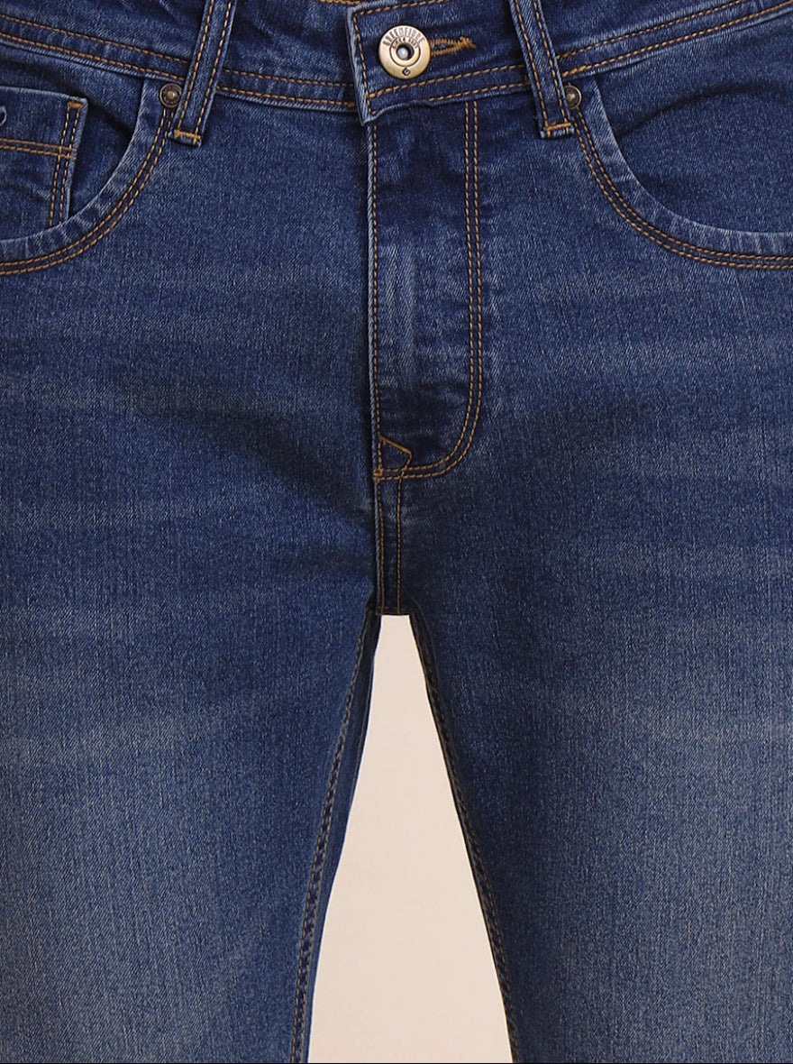 Denim Blue Washed Urban Fit Jeans | Greenfibre
